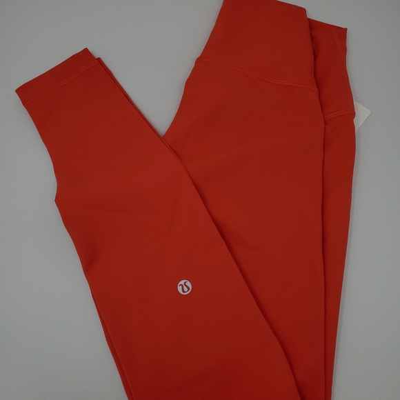 [ NWT ] Size 4 hot heat lululemon wunder train HR Tight 28" leggings red - Picture 5 of 5